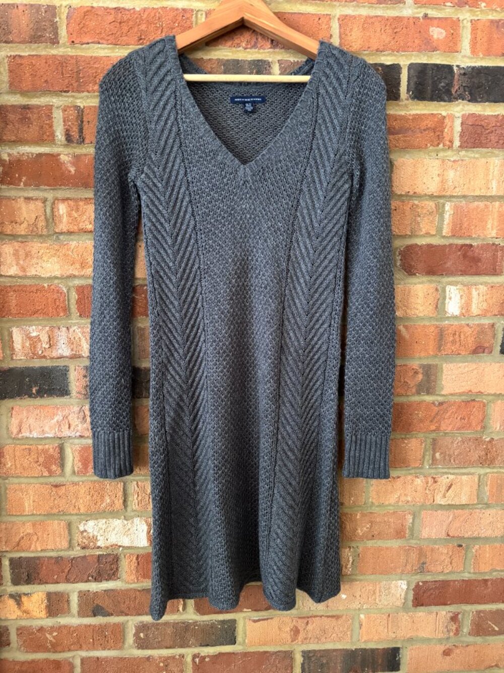 American Eagle Outfitters Knit Sweater Dress | Charcoal Gray | Size XS